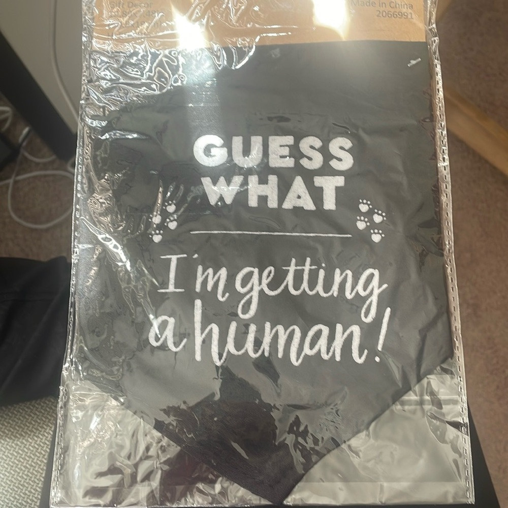 Dog Bandana- Guess what, I’m getting a human 5/$25